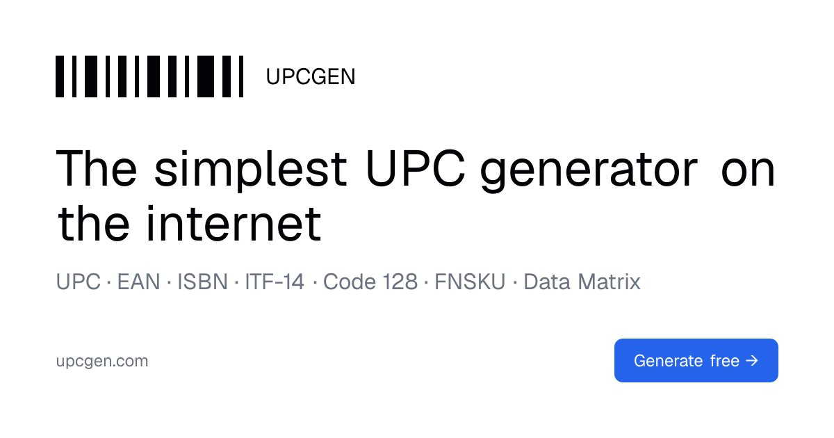 UPCgen gallery image