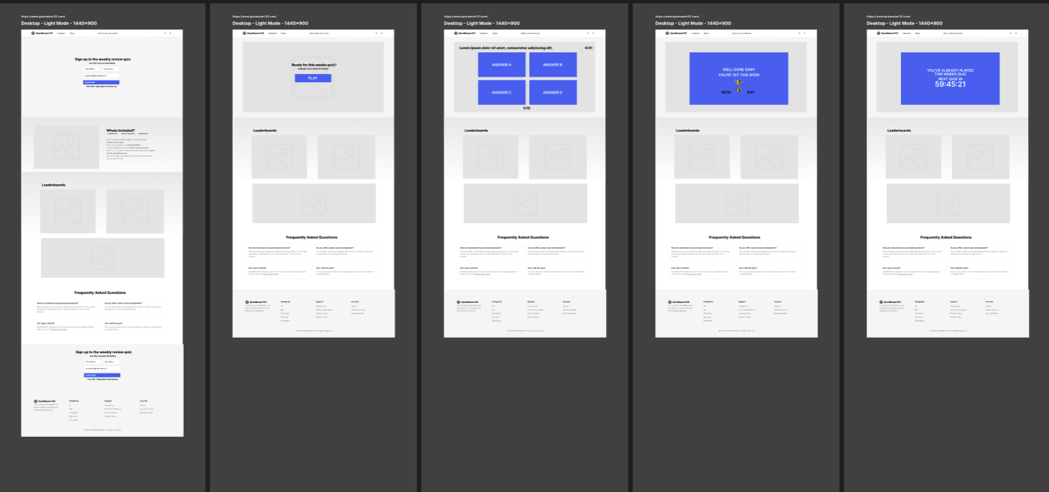 Quizmaster101 - Weekly World News Quiz - Screenshot 2 showing product features and functionality