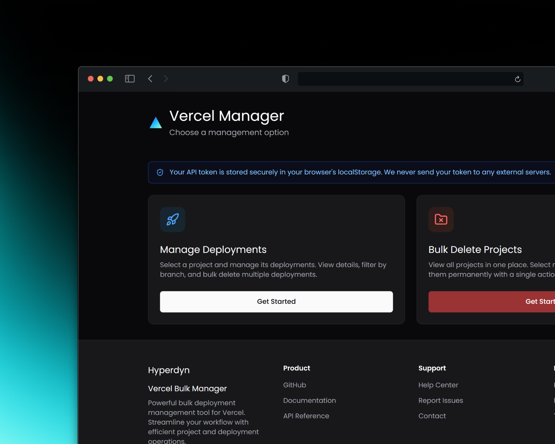 Vercel Bulk Manager gallery image