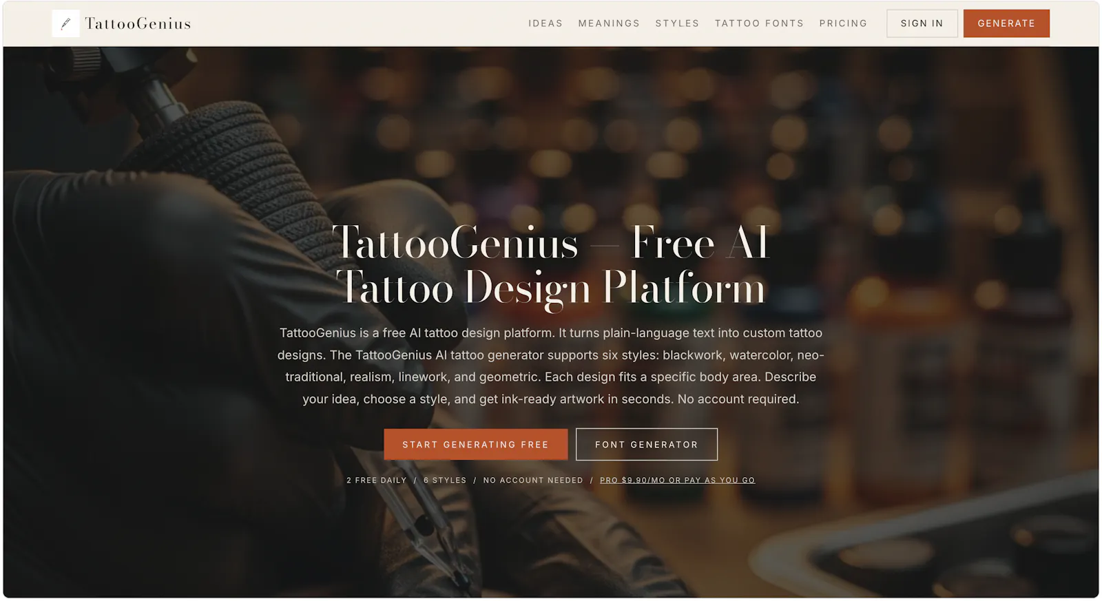 TattooGenius screenshot 1
