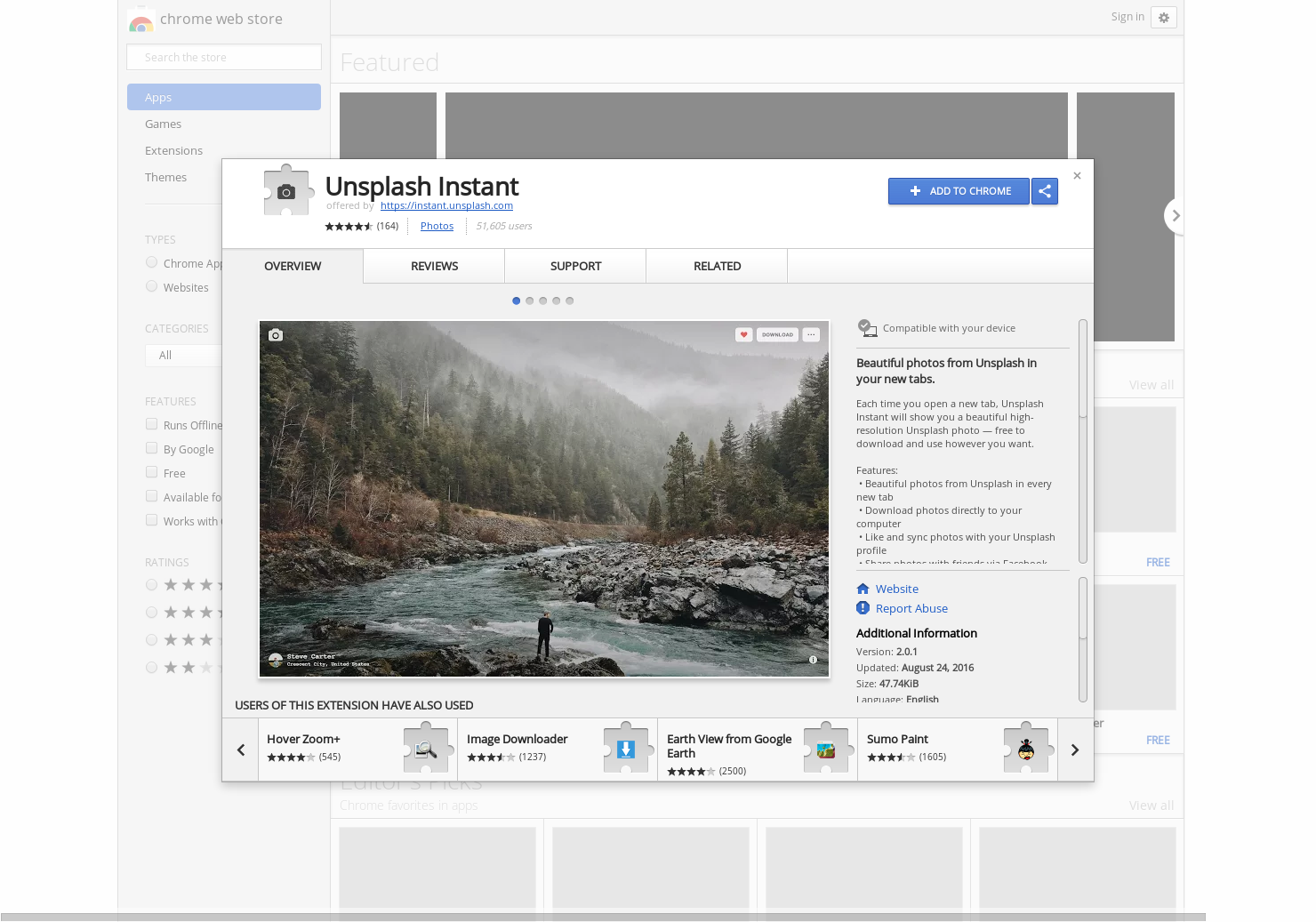 Unsplash Instant gallery image