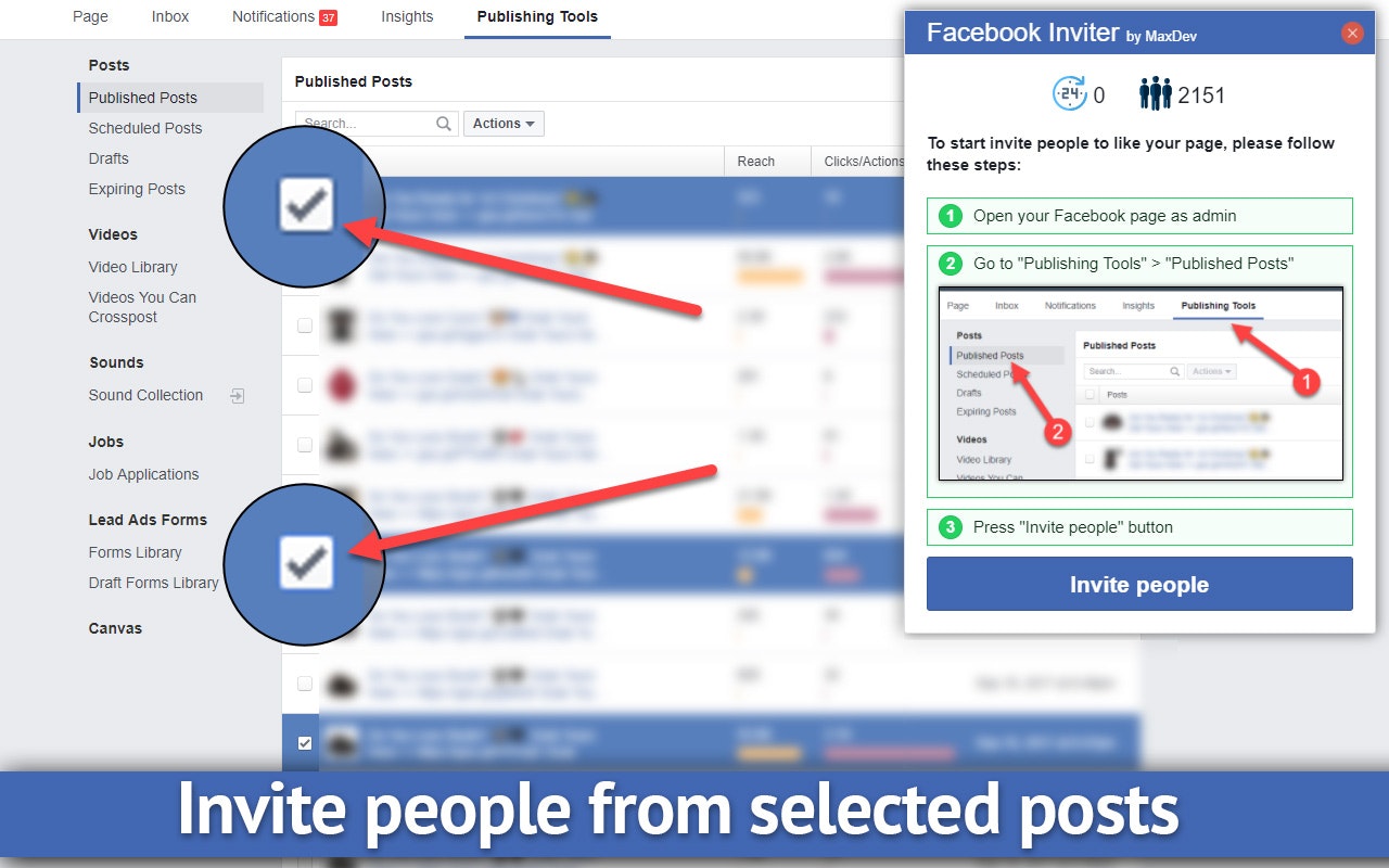 Facebook Inviter by MaxDev (Google extension) gallery image