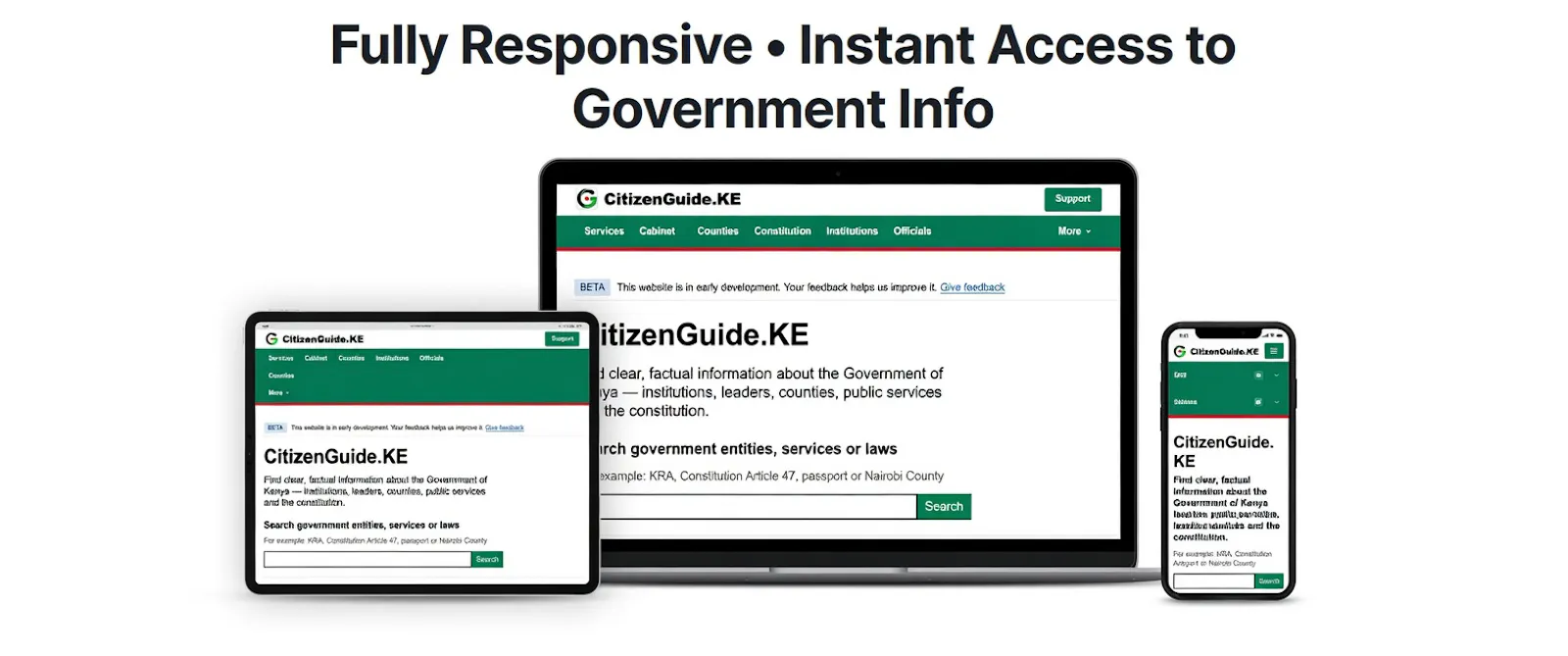 CitizenGuide Kenya screenshot 1