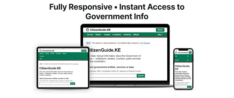CitizenGuide Kenya screenshot 1