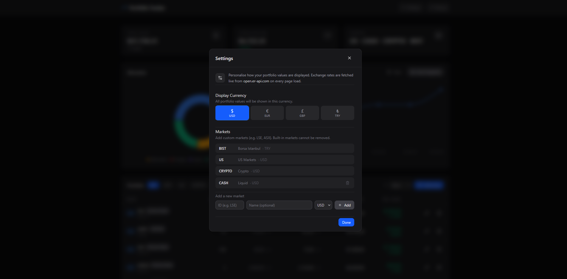 Portfolio Tracker: Simple & Minimal - Screenshot 3 showing product features and functionality