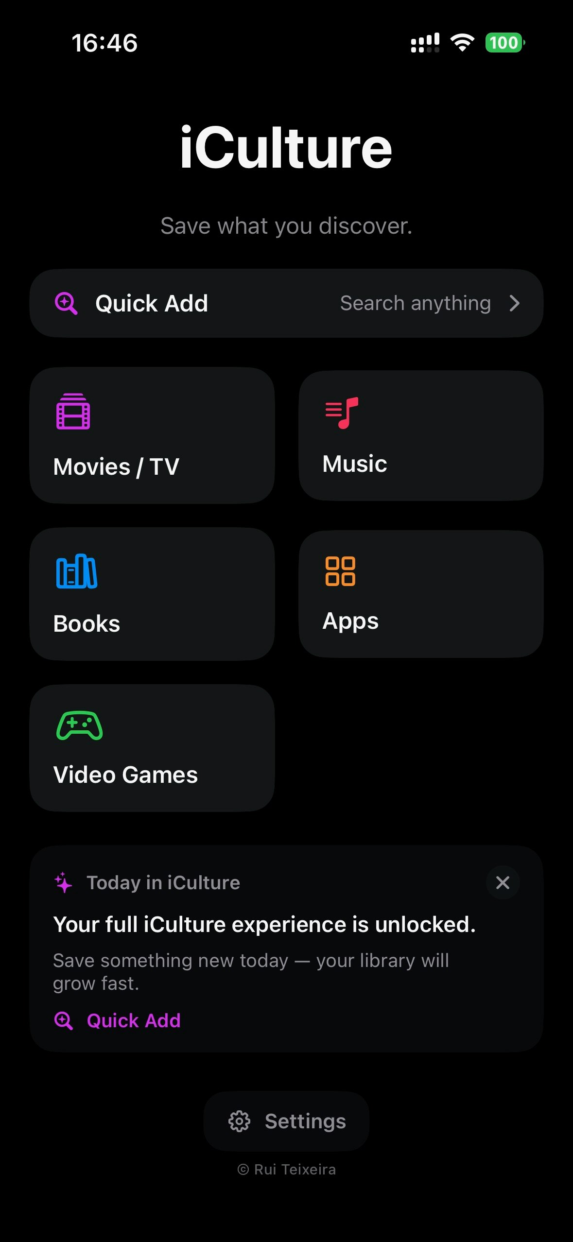 iCulture - Main product screenshot demonstrating key features and user interface
