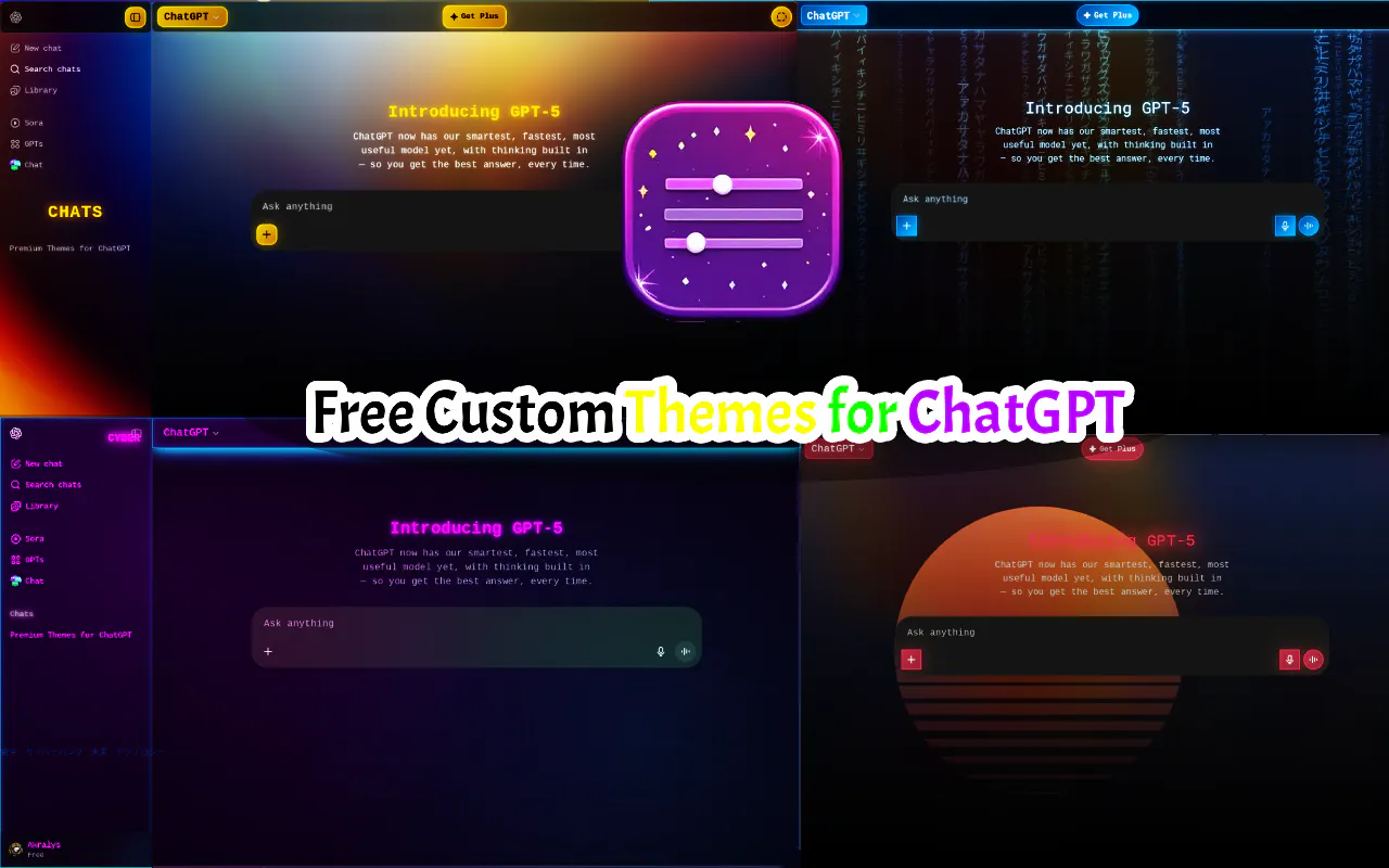 ChatGPT Custom Premium Themes & UI Tools gallery image