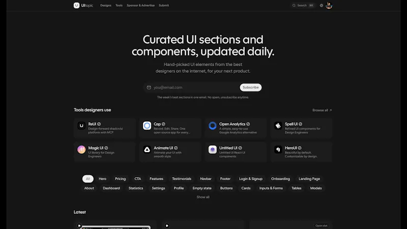 UItopic screenshot 1 (video preview)