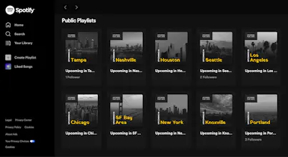 Upcoming Playlists gallery image
