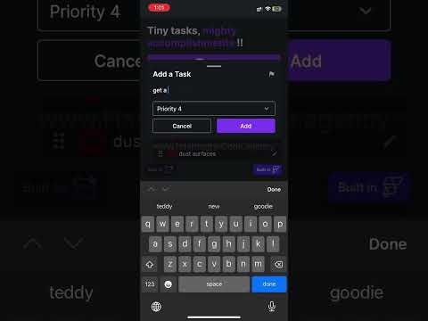 TinyTasks AI FlutterFlow Template gallery image