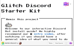 Glitch Discord Starter Kit media 2
