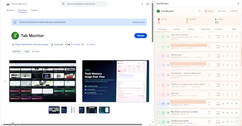 Tab Monitor screenshot 4