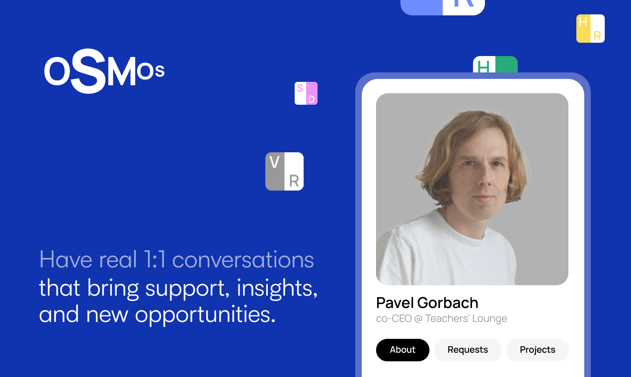 Mídia 2 de Osmose - Combinar com profissionais com idéias semelhantes para conversas 1: 1