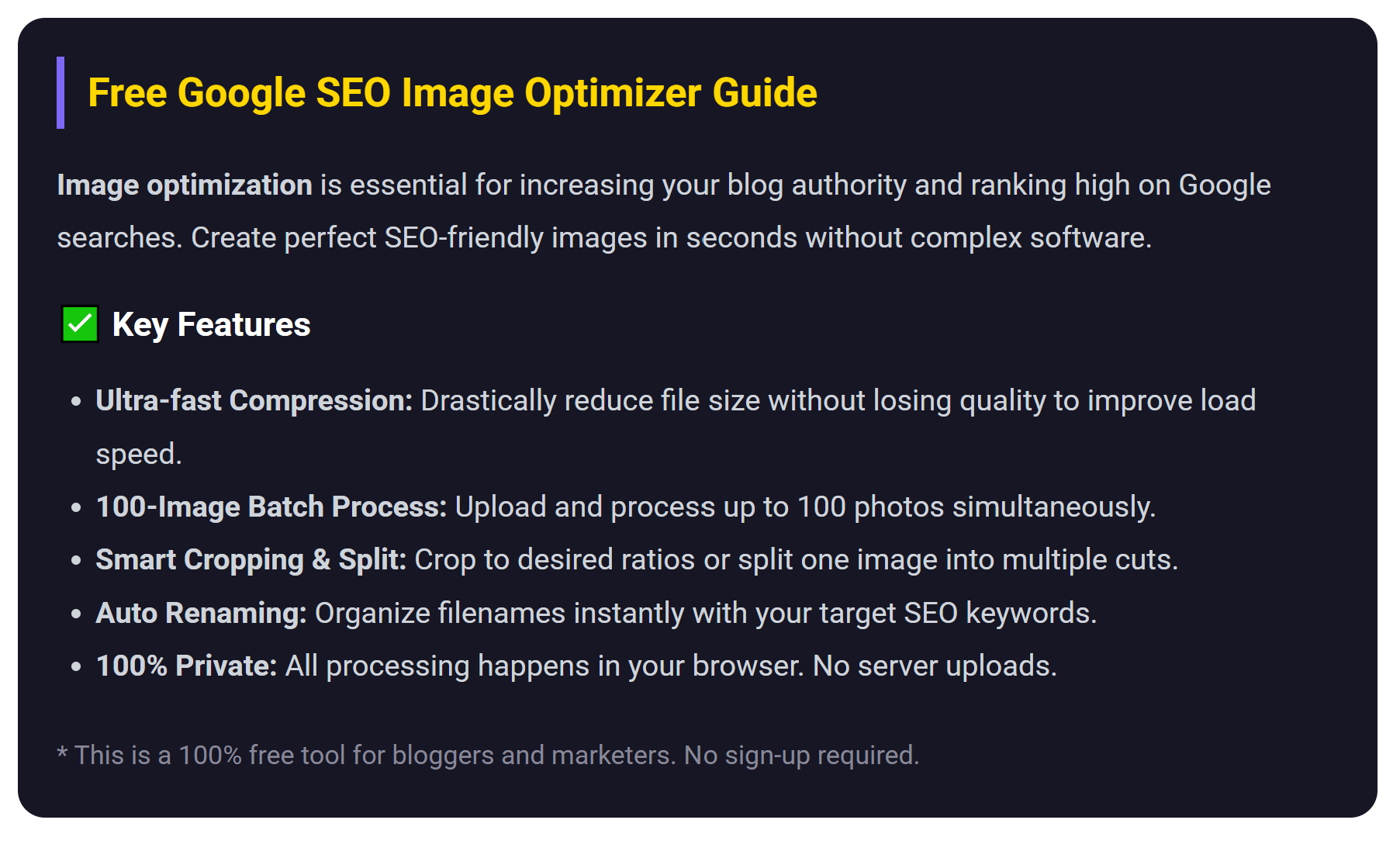 Free Image Converter - Bulk 100 imgs gallery image