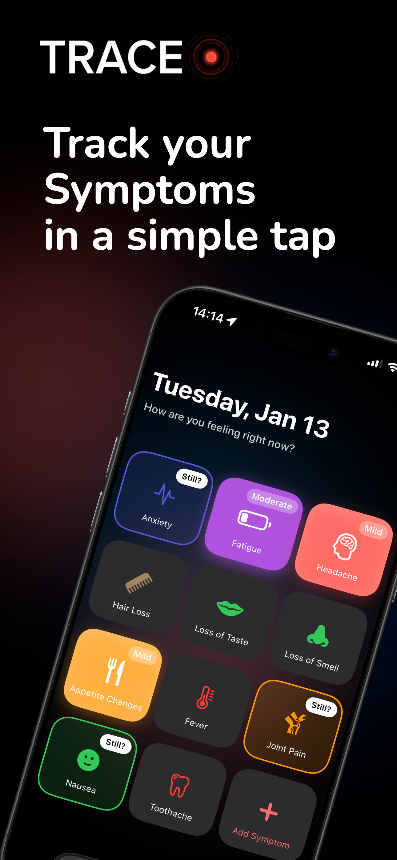 Trace Symptom Tracker App gallery image