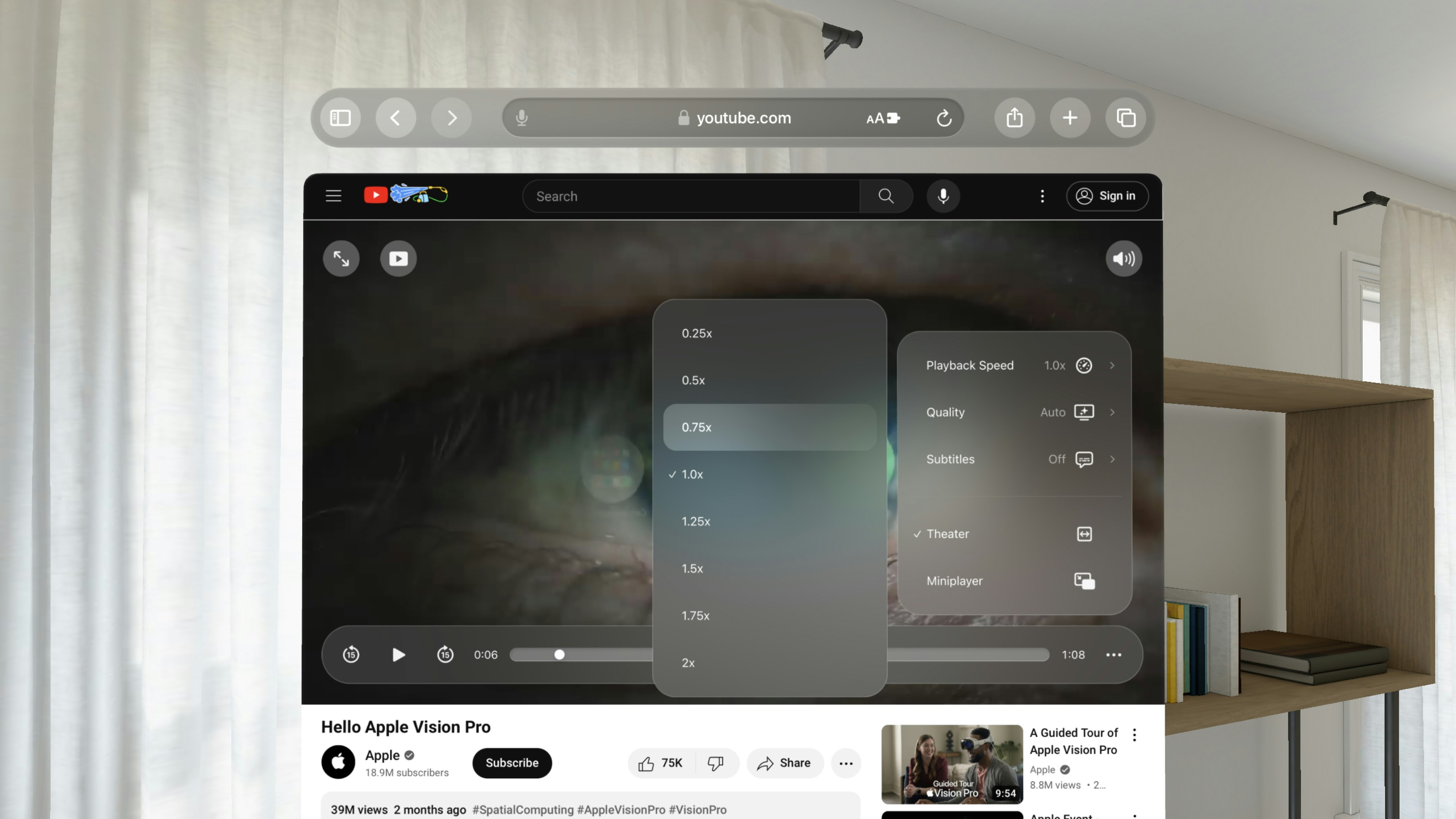 Geliştirilmiş YouTube Safari Uzantısı - Daha iyi bir youtube.com oyuncusu medya 2