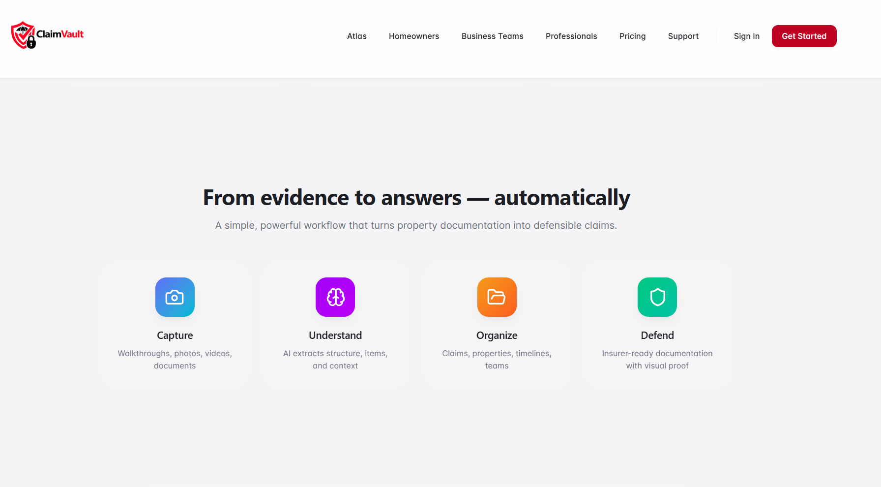 ClaimVault - Screenshot 4 showing product features and functionality