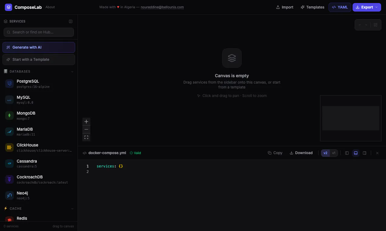 ComposeLab — Docker Compose Builder gallery image