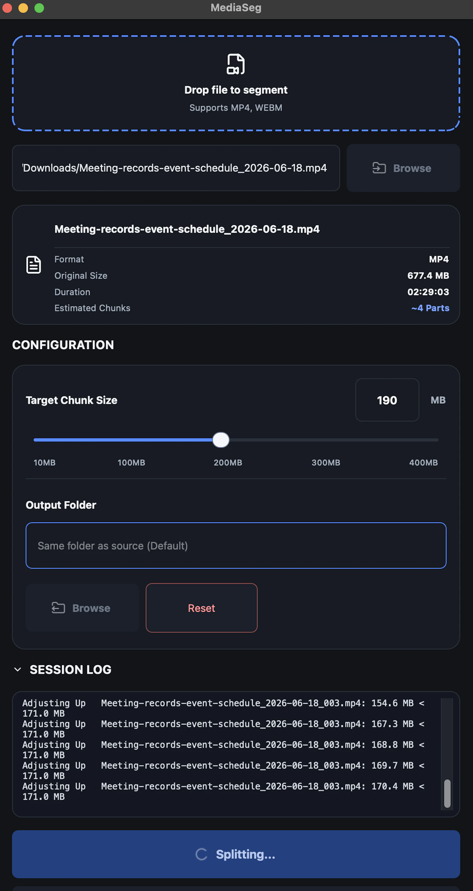 MediaSeg screenshot 2