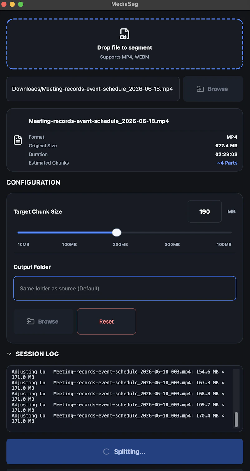 MediaSeg screenshot 2