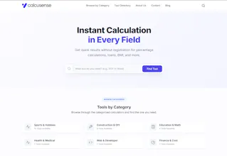 Calcusense β Smart Online Calculators gallery image