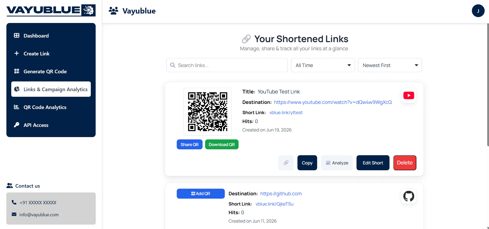 Smart URL Shortener & QR Analytics gallery image
