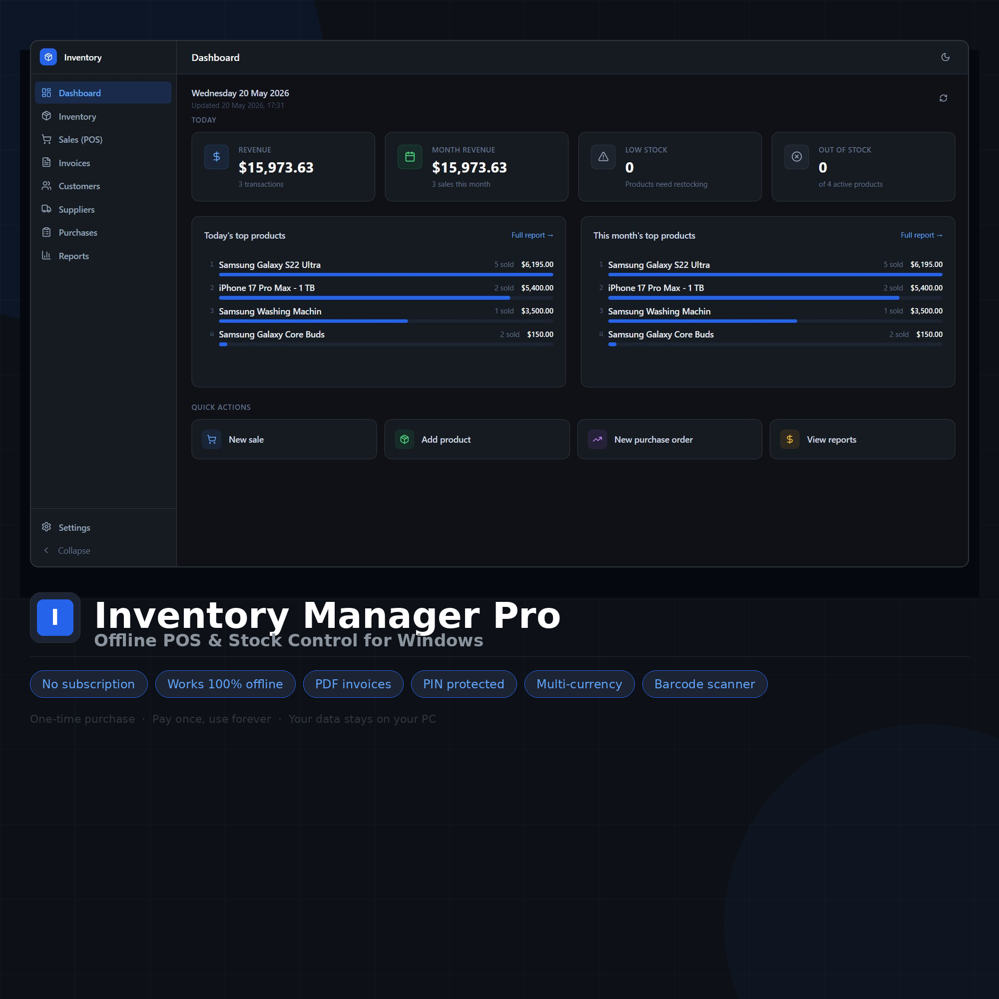 Inventory Manager POS Stock Control App