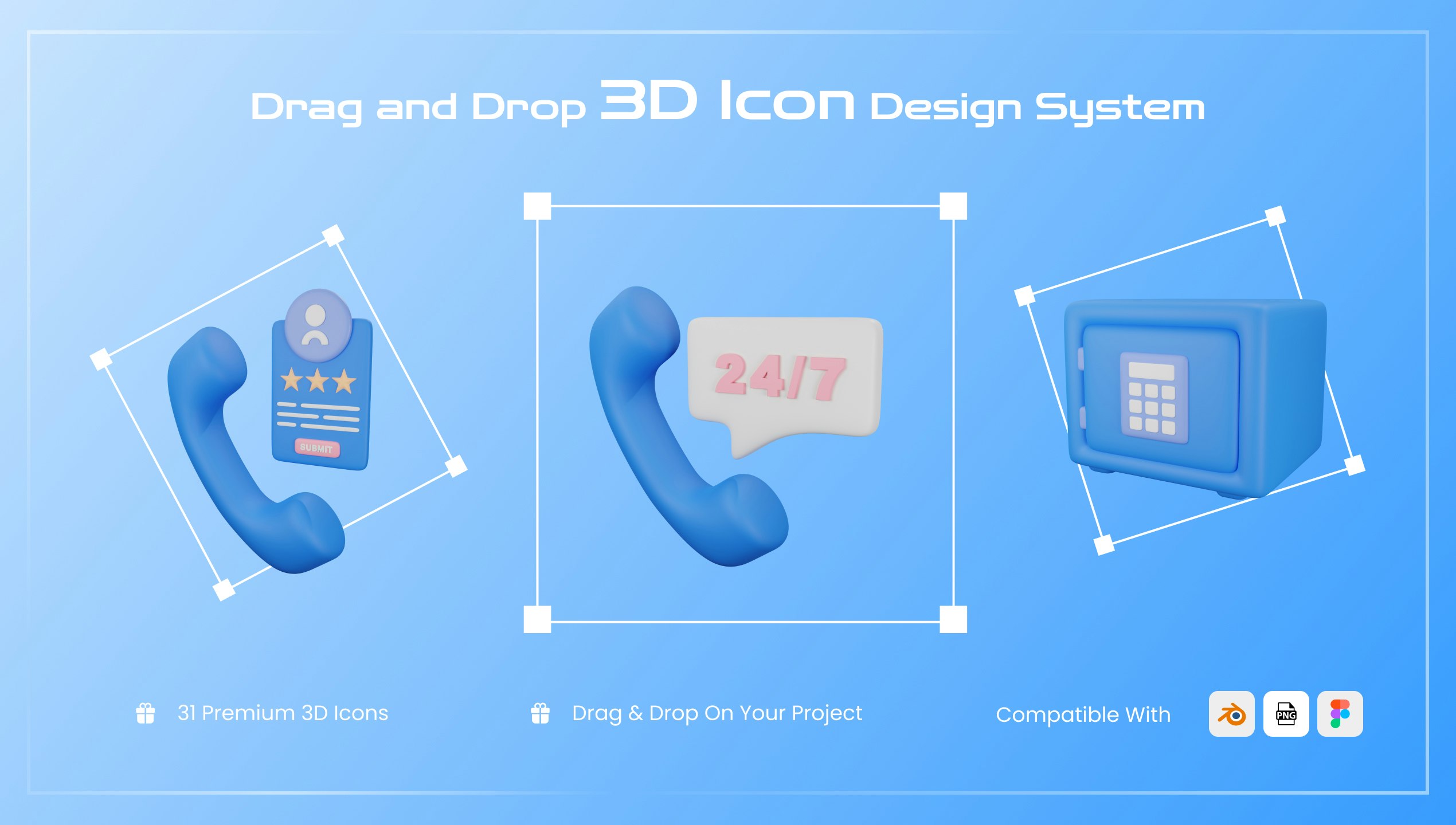 전자 상거래 3D 아이콘 - 멋진 3D 아이콘으로 스타일로 쇼핑하십시오! 미디어 3