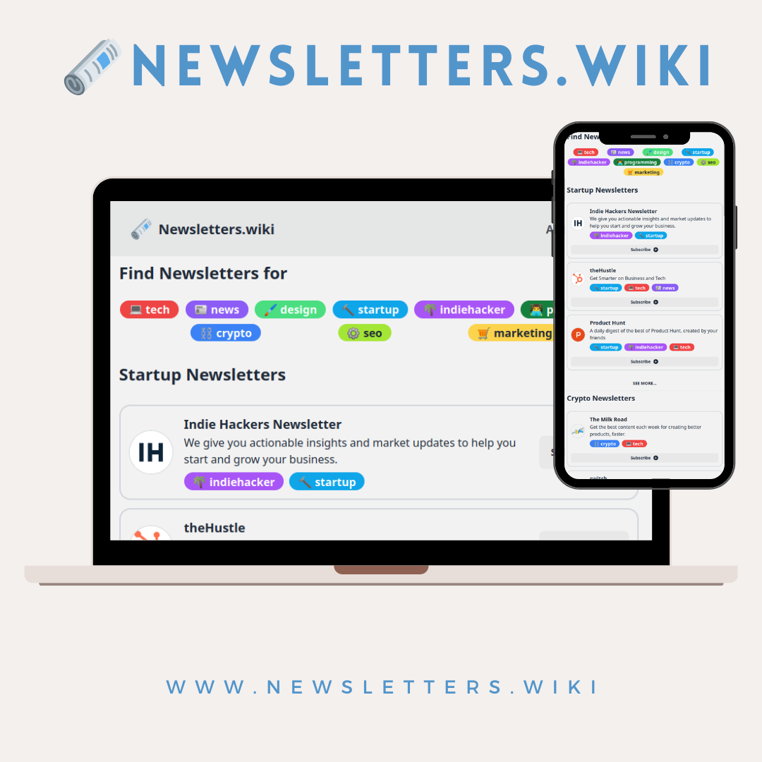 Newsletters.wiki - Abone olmak için en iyi bültenleri keşfedin medya 1