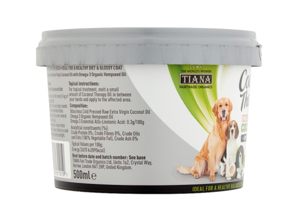 Suplemento de aceite de coco Omega-3 para mascotas
