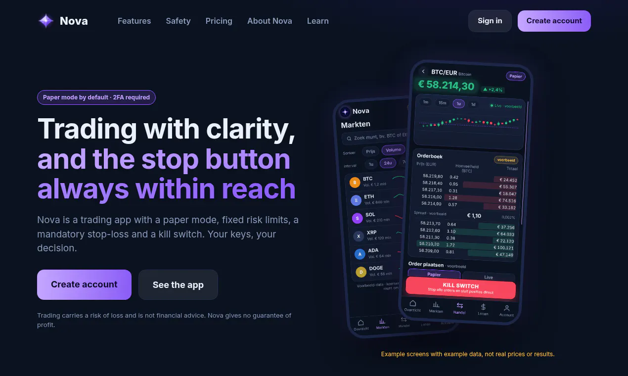 Nova Trading App gallery image