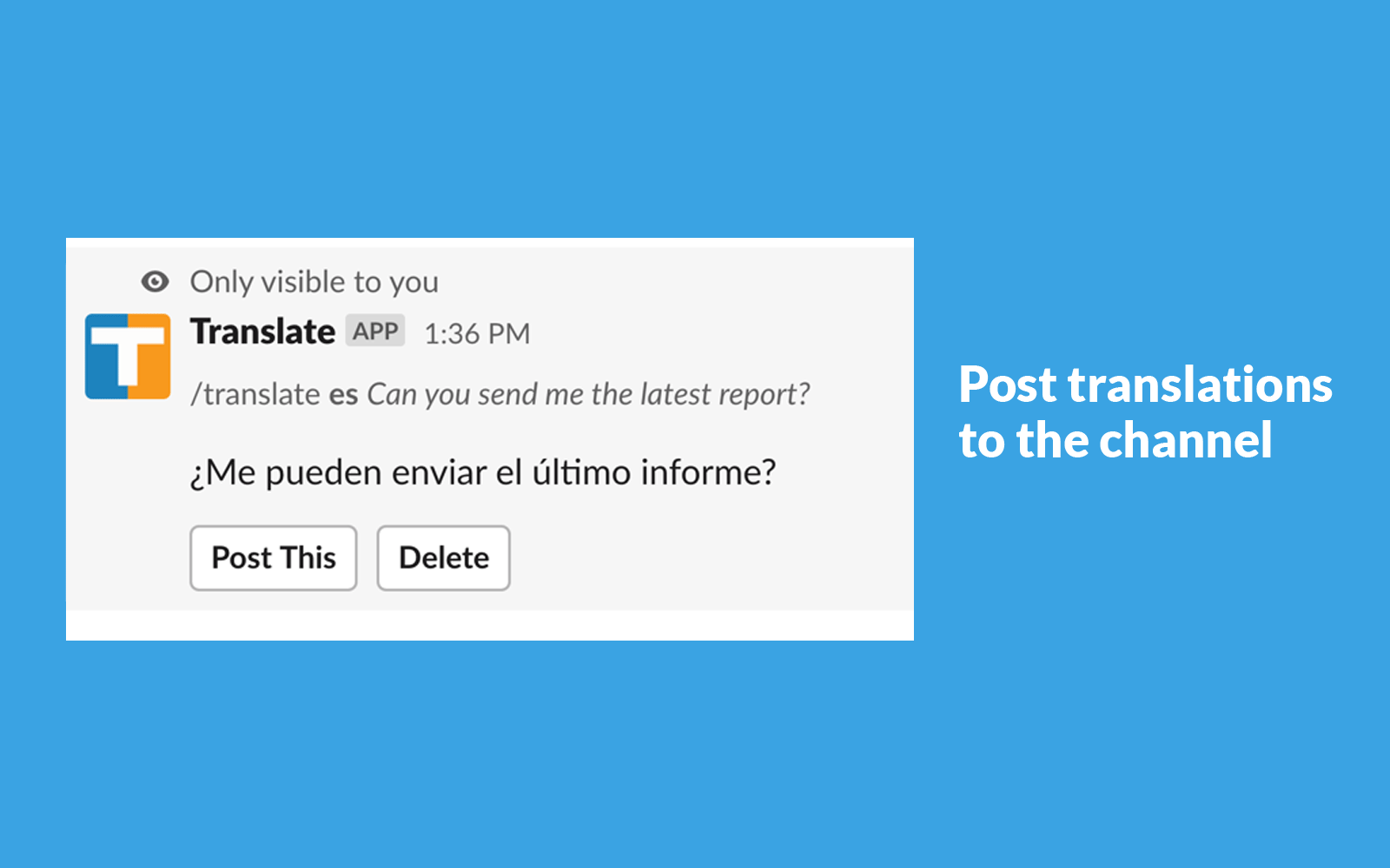Translate for Slack gallery image