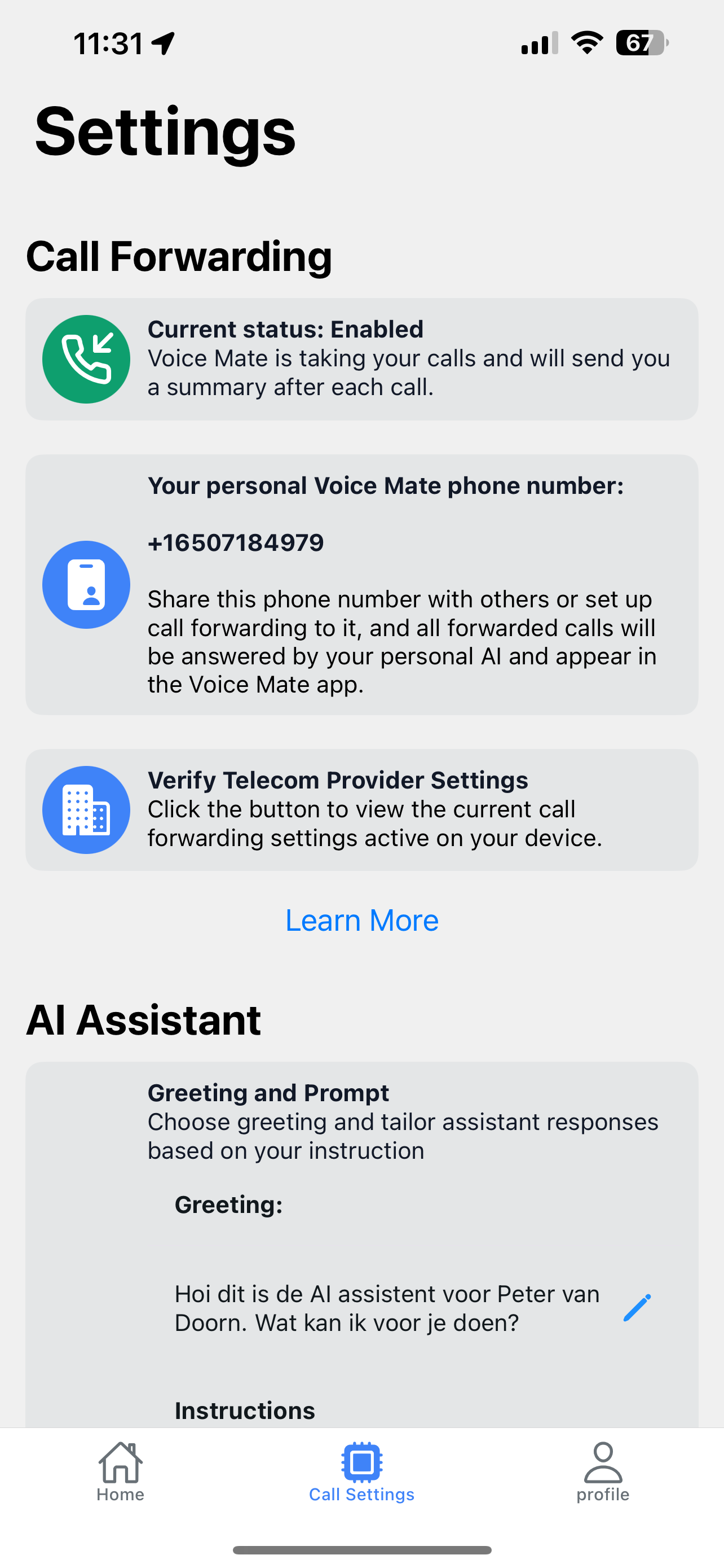 Voice Mate - AI powered Voicemail gallery image