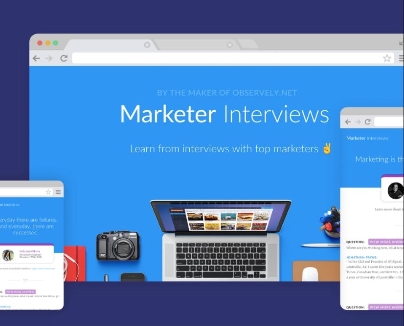 Marketer Interviews gallery image