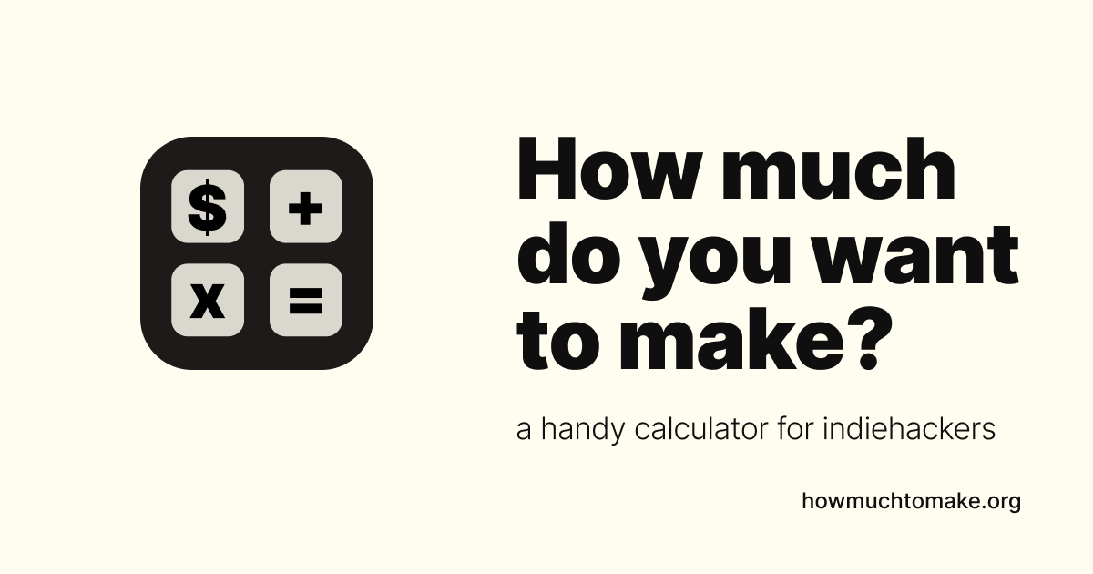 startuptile How Much to Make-A calculator to help you hit your financial goals