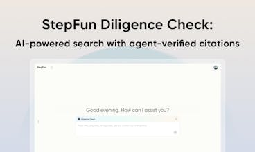 Stepfun Diligence Check gallery image