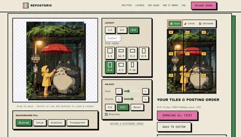RepostGrid screenshot 2