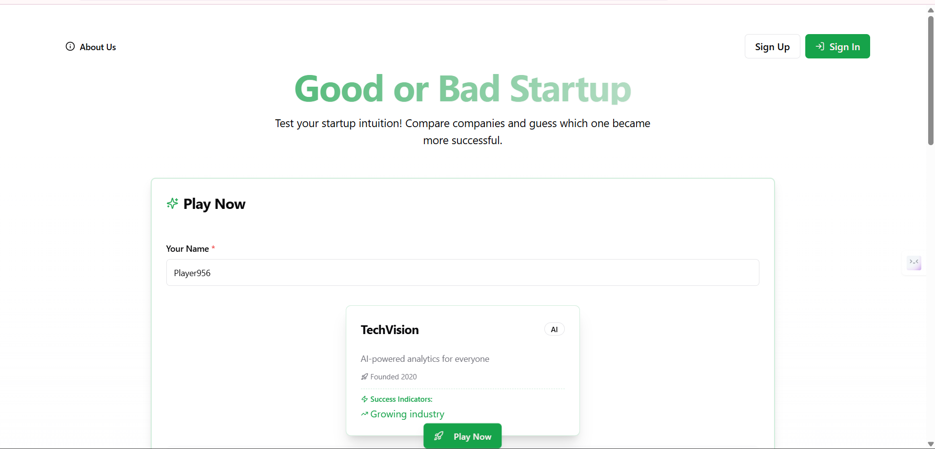 Média Bonne ou mauvaise startup - Showdown de startup: qui a agrandi 1