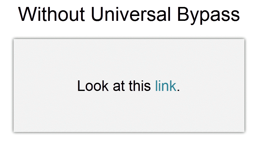 Universal Bypass media 2