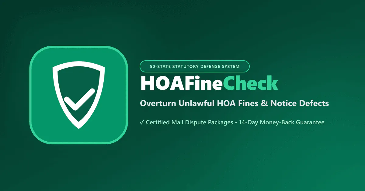 HOAFineCheck gallery image