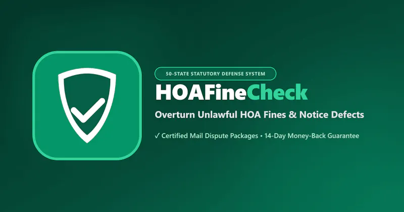 HOAFineCheck screenshot 1