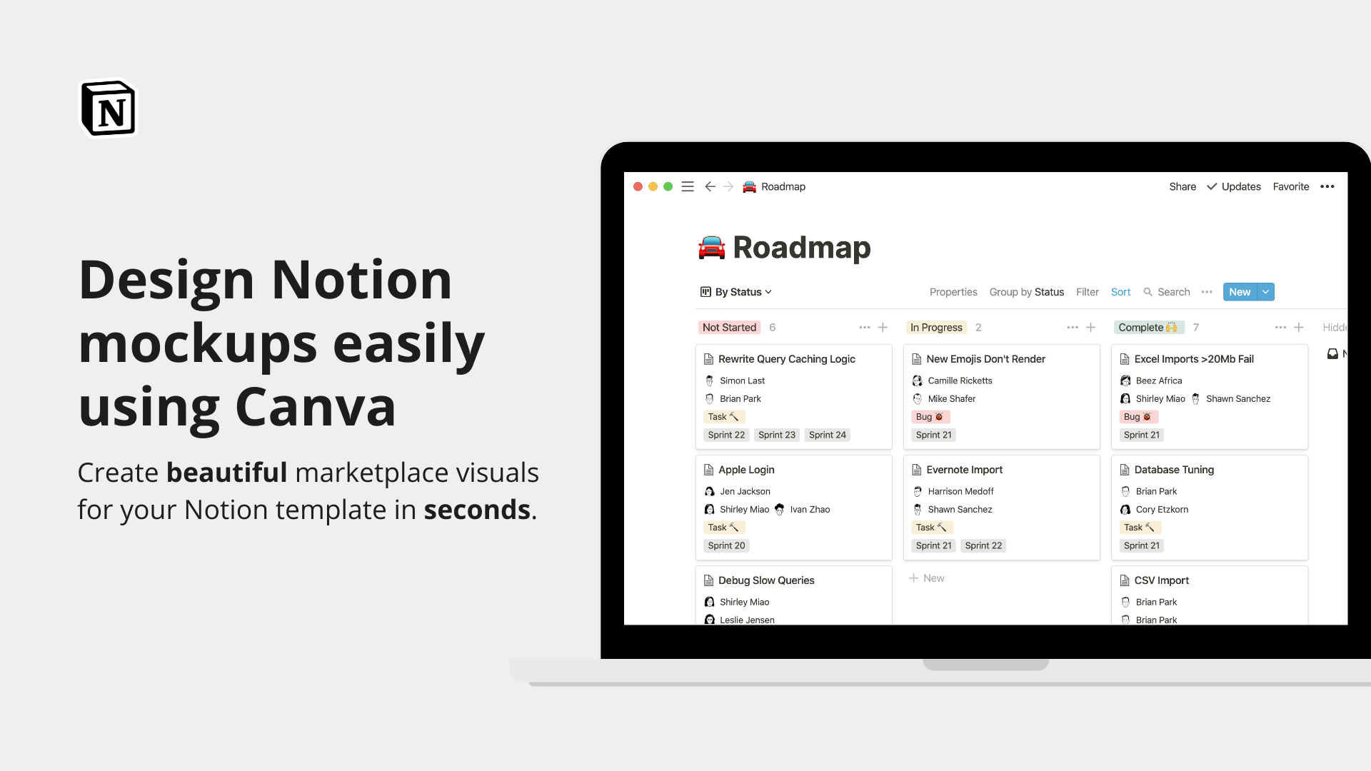 Canva Templates for Notion Mockups gallery image