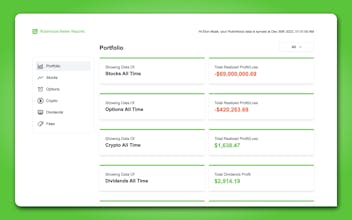 Robinhood Better Reports gallery image