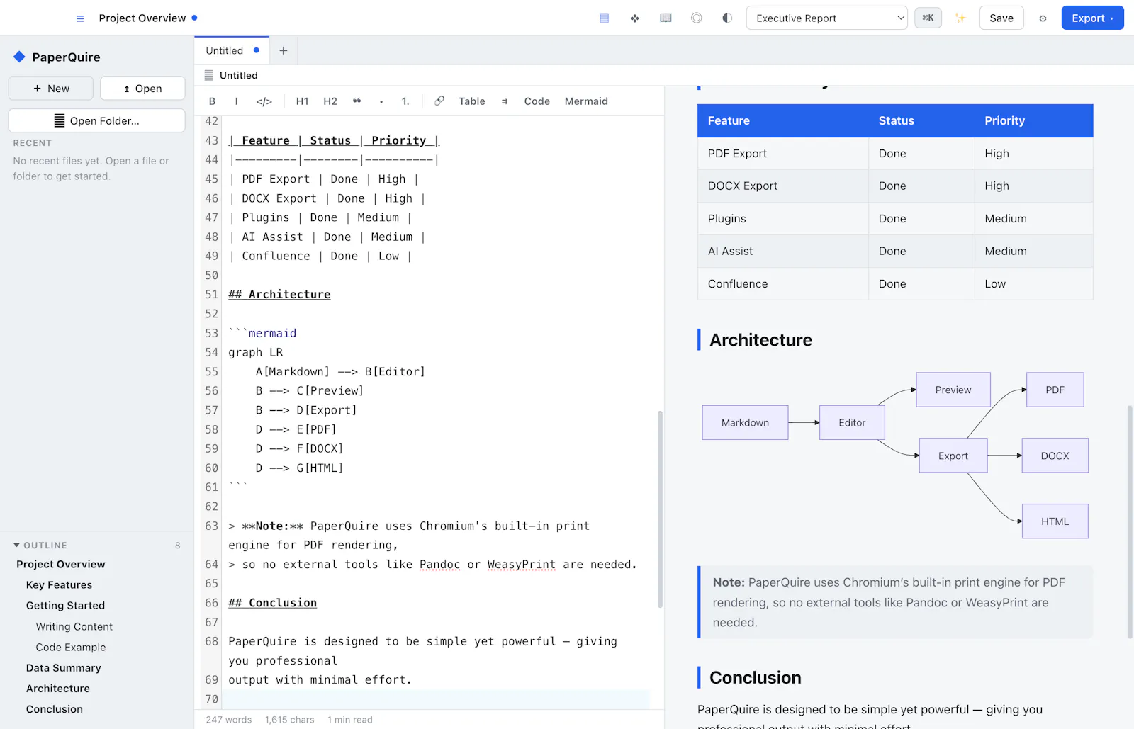 PaperQuire screenshot 1