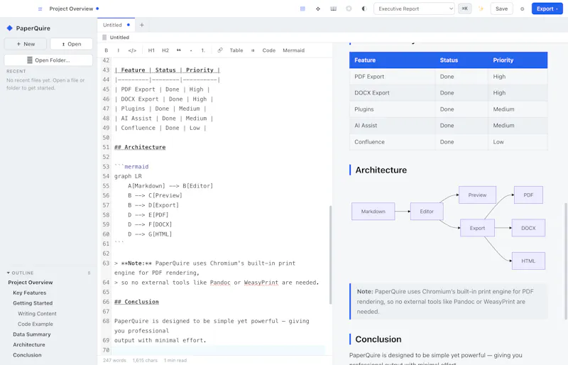 PaperQuire screenshot 1