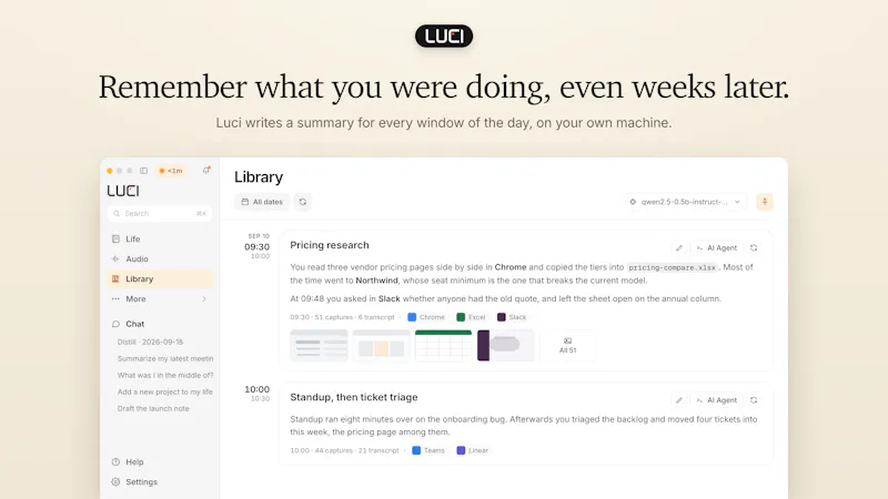 LUCI Desktop screenshot 4