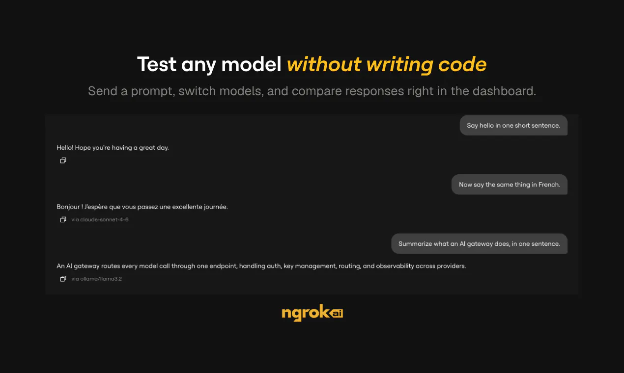 ngrok AI Gateway gallery image