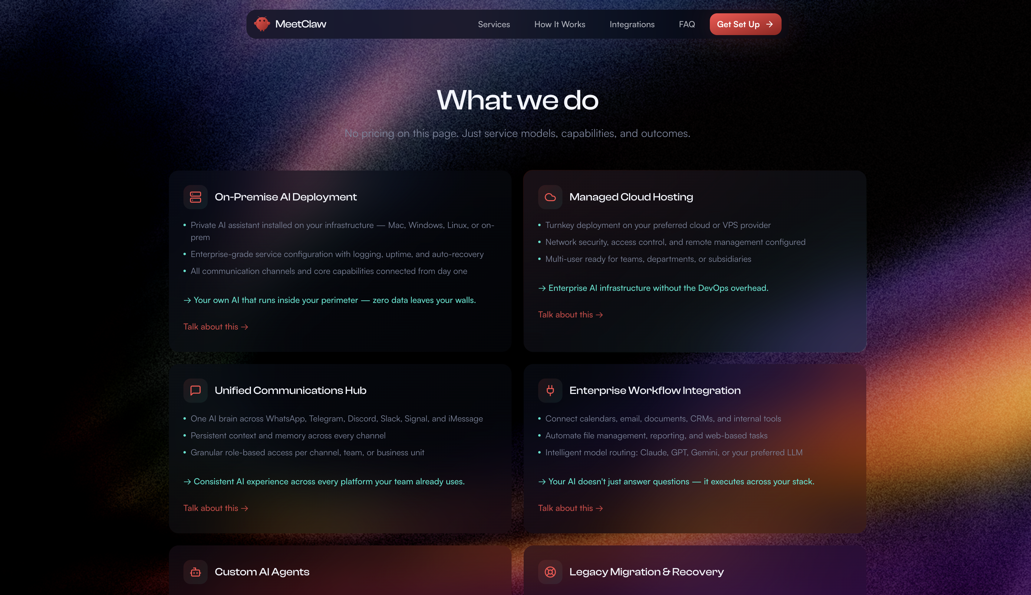 MeetClaw AI - Screenshot 4 showing product features and functionality