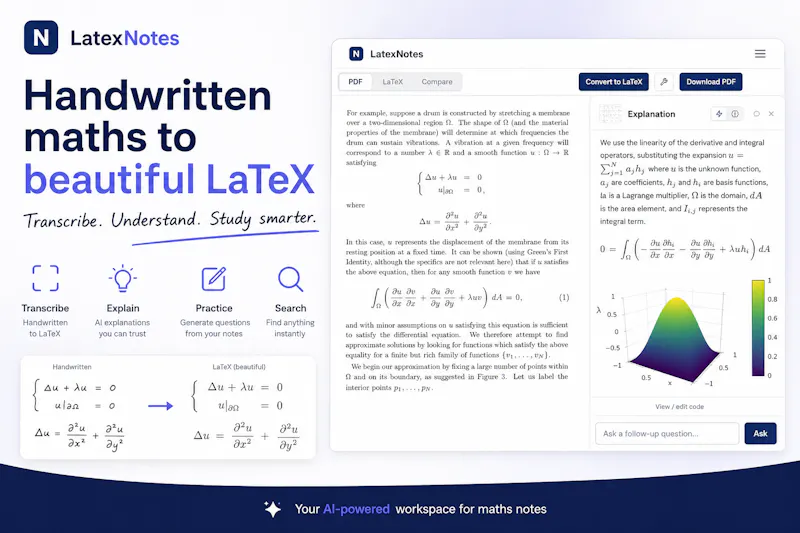 LatexNotes screenshot 2