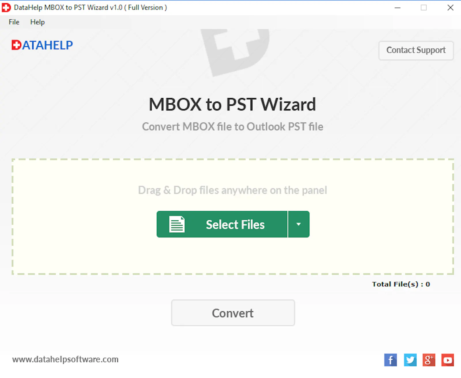 DataHelp MBOX to PST Converter Software screenshot 2